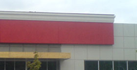 Image of stucco storefront using Durex EIFS system with Venetian plaster finish